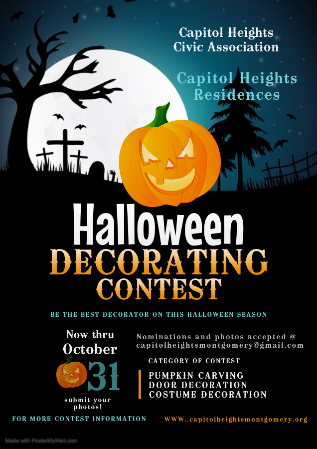 Halloween Cubicle Decorating Contest Flyer